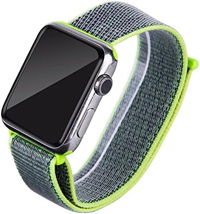 WTACC Smart Watch Band Pink Women 38mm Nylon Loop Designer Replacement Strap for Apple Series 3/2/1