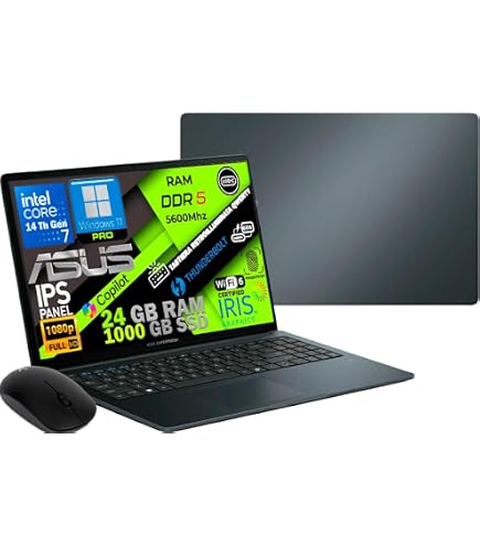 ASUS ExpertBook B1 Notebook - Intel I5-1335U, 24GB RAM, 512GB SSD NVMe, 15.6" FHD, Windows 11 Pro + Office 2021 - Pronto All'Uso - 4
