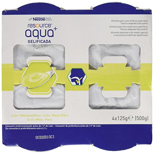 RESOURCE AGUA GELIFICADA 125 G 4 TARRINAS MANZANA Y PERA