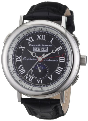 Constantin Durmont Herren-Armbanduhr Austin CD-AUST-AT-LT-STST-BKWH Constantin Durmont Herren-Armbanduhr Austin CD-AUST-AT-LT-STST-BKWH