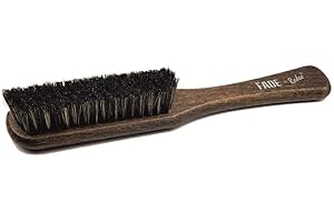 NANO ABSOLUTE Fade Brush S – szczotka do brody dla mężczyzn – szczotka do czyszczenia brody – idealna do usuwania pociętych włosów – fryzjerzy i barbier – drewniana szczotka do stylizacji