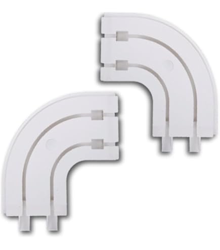 Bestlivings Gordijnrail tot 480 cm lengte, 1 tot 3 loops (90 cm / 1 loops ronde bochten), incl. accessoires Voor schuifgordijnen UVM