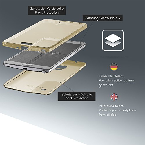Urcover Samsung Galaxy Note 4 Funda Carcasa Protectora 360 Grados TPU en Champa a Oro Protecci n Completa Case Cover Smartphone M vil Accesorio reviews Urcover Samsung Galaxy Note 4 Funda Carcasa Protectora 360 Grados TPU en Champa a Oro Protecci n Completa Case Cover Smartphone M vil Accesorio