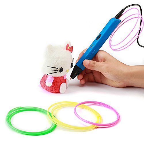Victorstar @ 3D Stift Glühfaden Nachfüllung 1.75mm PLA 22 Helle Farben – 11 Allgemein + 1 Holz + 5 Fluoreszierend + 5 Glühen in den Dunklen Farben (10m pro Rolle 220m Gesamt) - 4