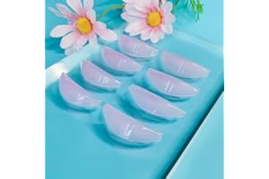 Libeauty Lash Lift Shields, 8 PCS Reusable Silicon Lash Perm Rod, 4 Sizes, L-Curl Lift Pads for DIY Use at Home or Salon Perming Tool