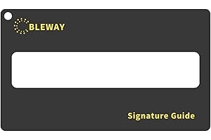 BLEWAY Signature Guide Card for Visually Impaired