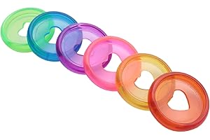 NIEJGAY Lot de 60 disques de livre en plastique de 24 mm, disques d'expansion, trou pour anneaux pour bricolage