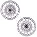 Autofy 12" 14 Spokes Snap-On Wheel Cap (Set of 2, Grey) RS.365.00