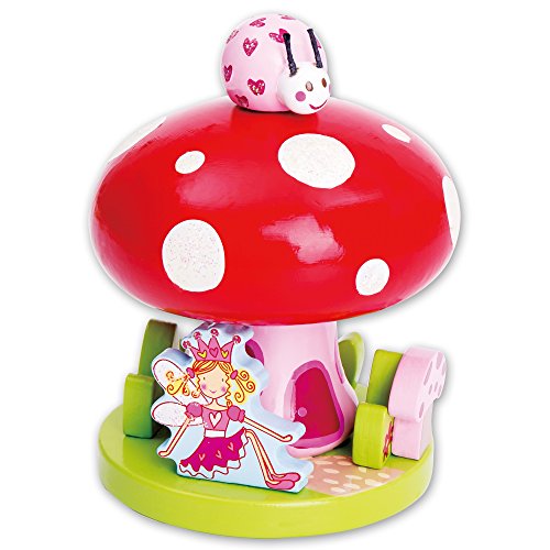 Holz Spieluhr Kinder – Pilz Musikspieluhr – Märchenhafter musikalischer Pilz – Lucy Locket - 2