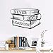 Produktbild WWYJN Lettering Study Books Wall Sticker Never Stop Learning Motivational Quote Wall Decal Library Classroom Decor Vinyl Mural  85x57cm