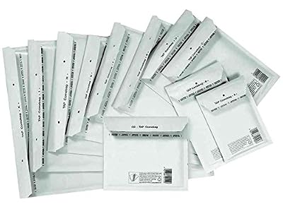 Pat TAP pack de 200 Pochettes d'expédition matelassées COMEBAG, type A11 Blanc