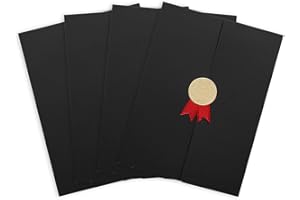 OHMILL Lot de 4 Couvertures de Diplôme A4 Titulaire du Certificat avec Papiers de Diplôme Porte-Certificats pour Diplômes Lettre de Nomination Récompense Personnalisable