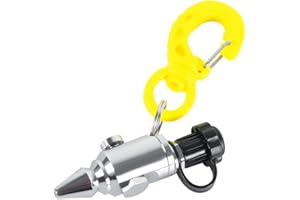 Besshepplo Scuba Diving Air Nozzle For BCD Inflator Hose Dust Blowing And Maintenance, Copper Made With 8Mm Interface And Hook Copper Material