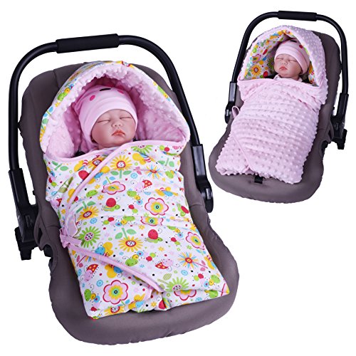 Preisvergleich Produktbild Sevira Kids Wende-Einschlagdecke, Minky, universell und vielseitig einsetzbar, für Autositz