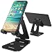 Produktbild Handy Ständer, Tecboss Tablet Ständer iPad Ständer Halterung Halter mit verstellbarem Betrachtungswinkel für iPhone 7/ 7 Plus/6S, E-Reader, iPad Air, Samsung Galaxy - Schwarz