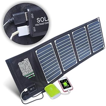 KINGSOLAR Solarladegerät 20W für iPhone 6s / 6 / 6s Plus / 6 Plus, iPad Air 2 / mini 3, Galaxy S6 / S6 Edge und weitere
