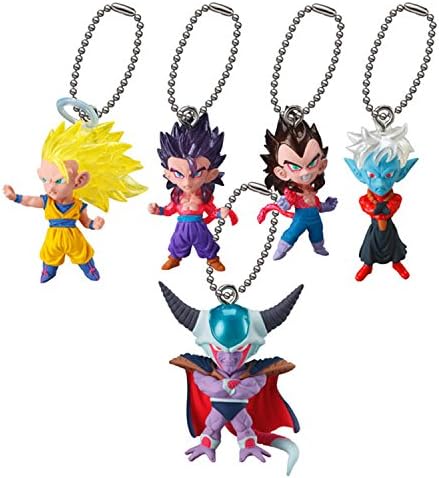 DRAGON BALL Complete Set 5 Mini FIGURES for Collectors UDM Burst BEST 17 Dangler Bandai Gashapon ORIGINAL Dragonball