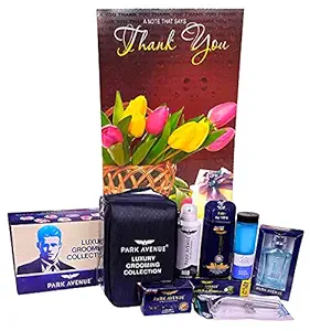 Natali Traders Thank You Gift-Luxury Grooming Kit with Thank You Greeting Card for Men & Boy