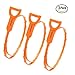 Produktbild [ Upgarded Version 23.7inch ] Foresight Drain Snake Hair Drain Clog Remover, Drain Clog Cleaning Tool Excellent For Bathroom's Bathtub Kitchen's Slow Draining Tub (3 Pack, 23.7Inch)