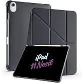 Fuchsia iPad 11. Nesil A16 2025 İle Uyumlu 11 in&ccedil; Kalem B&ouml;lmeli Standlı Tri Folding Tablet Kılıfı Siyah