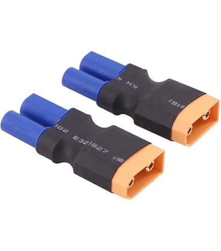 Lot De 5 Adaptateurs XT60 Femelle Vers XT90 Mâle Sans Fil - Pour Batteries RC