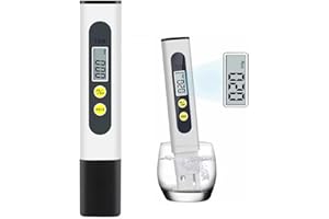 ARCHER LIFE HALL TDS Meter Digital Water Quality Tester for RO-RODI System Drinking Water, Aquariums, Hydroponics, 0-9990 ppm Measuring Range, 1 ppm Increments, 2% Readout Accuracy
