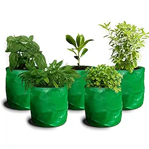 The Subah High Density Polyethylene Grow Bags, Standard, Pack of 5