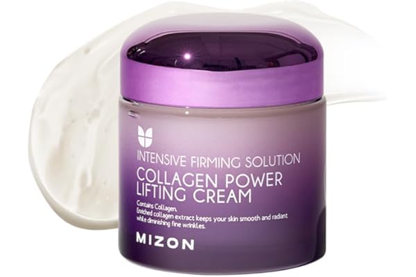 [Mizon] Crema Power Lifting de Colágeno (75ml) Hidratante Intensivo con 75% de Extracto de Colágeno Marino, Cosmético Coreano (Collagen Power Lifting Cream)