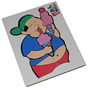 Kido Toys Wooden Jigsaw Puzzle: Ice Cream Boy