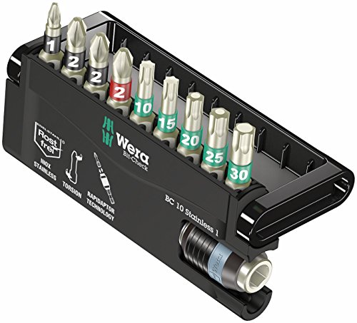Wera Bit-Sortiment, Bit-Check 10 Stainless 1, 10-teilig, 5071110001
