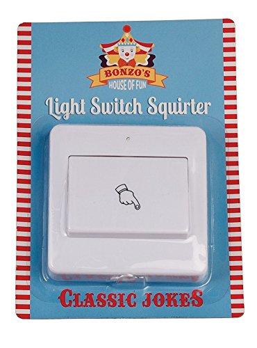 Preisvergleich Produktbild dotcomgiftshop Scherzartikel Lichtschalter mit Spritzfunktion