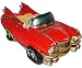 Produktbild Spardose - " altes Cabrio Auto / Oldtimer - ROT " - stabile Sparbüchse aus Kunstharz / Polyresin - Fahrzeug Sparschwein lustig witzig Kuba / Auto - New York NYC yellow Cab - Autos / Reise - Führerschein / Führerscheinprüfung - 50er Jahre / Retro - Amerika - amerikanischer Rennwagen - Reisekasse Urlaub Reisen - Nostalgie