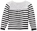 Jean Bourget Baby Girls 0-24m CARDIGAN TRICOT Striped Cardigan, Multicoloured (Noir Délavé), 9-12 Months (Manufacturer Size: 12 Months)