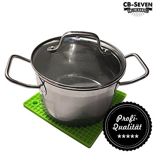 cb-seven’s 4-in-1 Profi Silikon-Topfuntersetzer Topflappen, 4er Set, bunt - 3