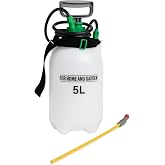 PLANTAWA Pressure Sprayer 5L | Ideal for Plants, Garden and Orchard | Adjustable Nozzle, Carrying Strap and Long Reach Lance