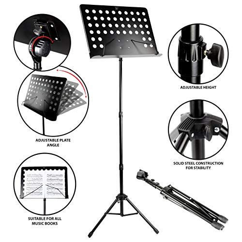Windsor G905 - Soporte para Partitura de Orquesta, color Negro