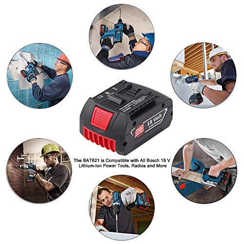 Für Bosch Akku 18V 5.0Ah Li-Ion Werkzeugakku ErsatzAkku Professional BAT609 BAT610G BAT618G BAT620 Eagglew - 7