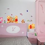 Clest F&H Winnie The Pooh Kind Wandtattoo Wandaufkleber for Kinderzimmer Dekoration Baby-Kindergarten