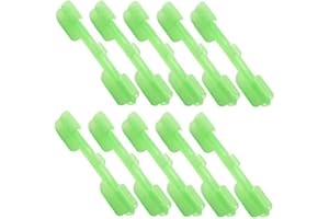 PINICECORE 10 Stücke Abs Night Fishing Float Spitze Licht Halter Leuchtetechnik Angelgerät Zubehör Lure Lichtstock Clip Kartenhalter