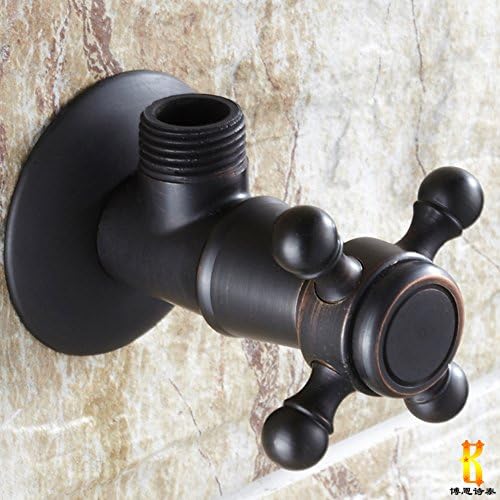 HCP Black bronze/Antique Continental Triangle valve/Hot and cold water valve-B