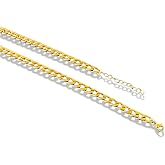 OVGO&reg; Premium Altın Kaplamalı Kararma Yapmaz Paslanmaz &Ccedil;elik Cuban Gold Erkek Kadın Unisex Zincir Kolye 50/70 cm