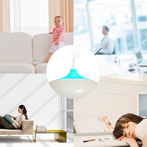 Aroma Diffuser, MaxTronic 300ML ätherisches Öl Diffusor Elektro Ultraschall Luftbefeuchter mit kühlem Nebel Aromatherapie mit 7 farbenwechselnde LED Licht, automatisch Zeitgeber und Wasserlos automatische Abschaltung Luftreiniger für Heim, Schlafzimmer, Babyzimmer, Spa, Yoga, Büro - 8