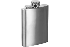 TMRBBESTY Flachmann Edelstahl, Hip Flask, Flachmann Klein, 4 Oz/110ml, mit Trichter, Tragbar Auslaufsicher, für Whiskey, Rum, Wodka, für Wandern Party