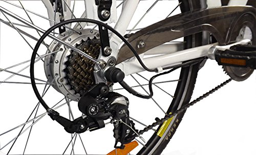 LLobe Erwachsene 28 Zoll City E-bike Blanche, Weiß, 49 cm, 130705 - 4