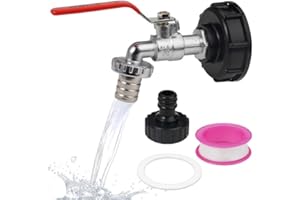 DGN 3/4 Zoll Brass Ibc Auslaufhahn, IBC Tank Zubehör 1000 Liter, IBC Auslaufhahn 1000l Wassertank Zubehör, IBC Kugelauslaufhahn Adapter, IBC Container Zubehör Auslaufhahn für IBC-Regenwassertanks