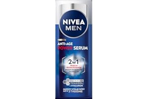‎BEIERSDORF NIVEA MEN Anti-Age POWER Przeciwzmarszczkowe serum nawilżające dla mężczyzn, redukujący przebarwienia z kwasem hialuronowym i thiamidolem, 30 ml