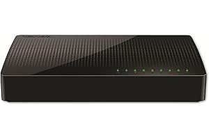 Tenda SG108 Przełącznik Złącz, Czarny, 8 Złącz