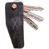 minimal X V Anahtarlık, Hakiki Deri Anahtarlık, Kolay Kullanım ve &Ccedil;izilmelere Karşı &Ouml;nleyici, Minimalist Şık Tasarım