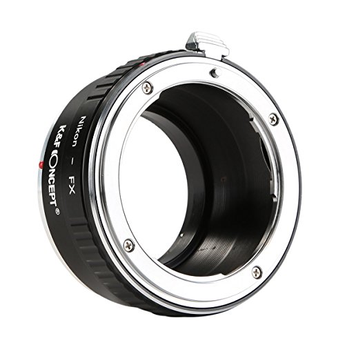 K F CONCEPT Bague adaptation objectif Nikon-FX Adaptateur de monture pour monter objectif Nikon    Cam  ra Fujifilm FX en M  tal