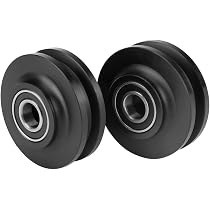 Roulettes U-Groove Cabilock - Lot De 4 Pour Portails Et Fenêtres Coulissantes - Nylon, Ø20mm, Intérieur 5mm